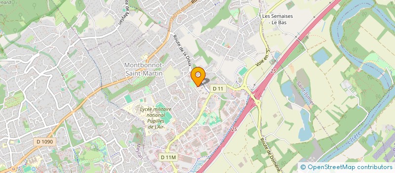 localisation de l'entreprise MONSIEUR LUCAS LEJEUNE  MONTBONNOT-SAINT-MARTIN