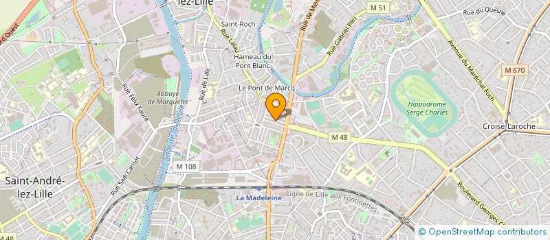 localisation de l'entreprise MONSIEUR LUCAS LENOIR à MARCQ EN BAROEUL