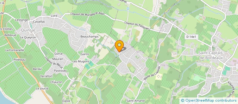 localisation de l'entreprise MONSIEUR LUCAS LEPAGE à CAMBES