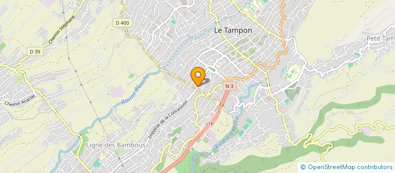 localisation de l'entreprise MONSIEUR LUCAS LEPERLIER à LE TAMPON