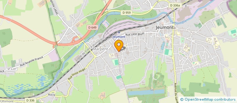 localisation de l'entreprise MONSIEUR LUCAS MAINI à JEUMONT