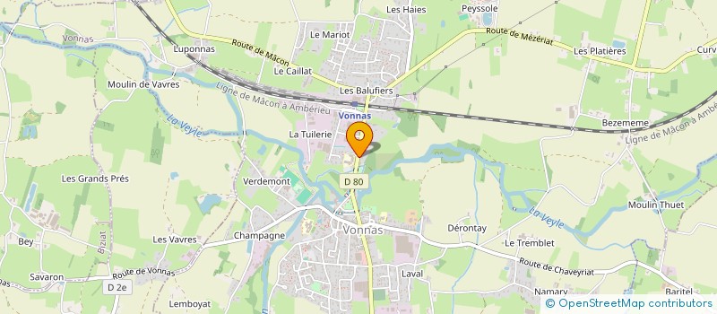 localisation de l'entreprise MONSIEUR LUCAS MANIFICAT  VONNAS