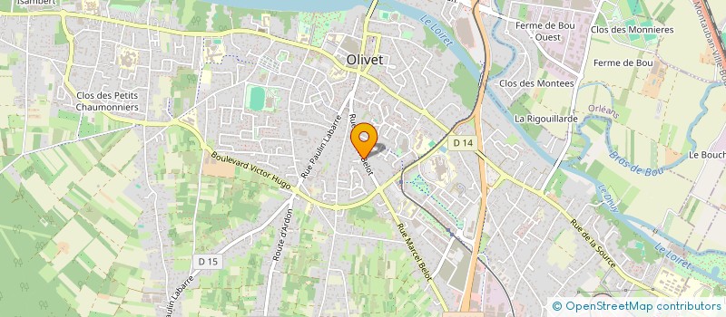 localisation de l'entreprise MONSIEUR LUCAS MARCHEGUET à OLIVET