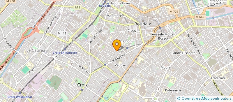 localisation de l'entreprise MONSIEUR LUCAS MARIETTE  ROUBAIX