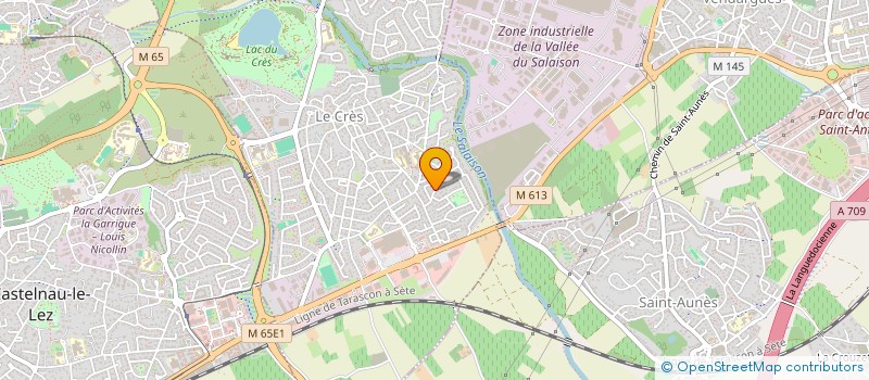 localisation de l'entreprise MONSIEUR LUCAS MARIN  LE CRES