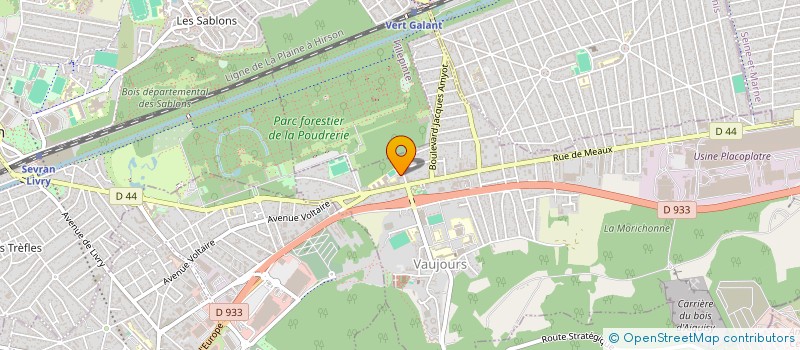 localisation de l'entreprise MONSIEUR LUCAS MARMET à VAUJOURS