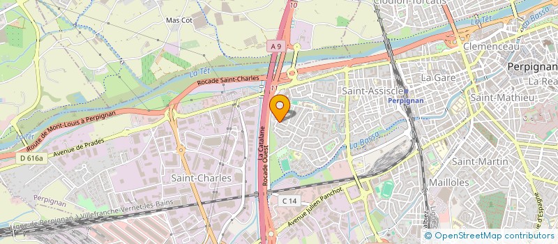 localisation de l'entreprise MONSIEUR LUCAS MARTINEZ  PERPIGNAN