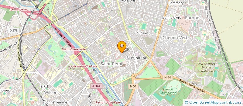 localisation de l'entreprise MONSIEUR LUCAS MATHIEU  REIMS