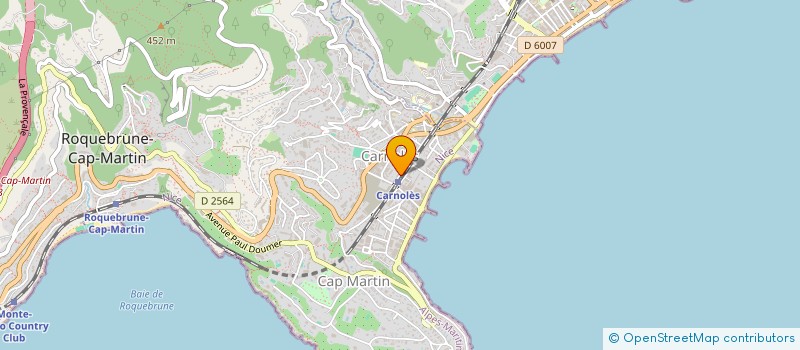 localisation de l'entreprise MONSIEUR LUCAS MAZZONI à ROQUEBRUNE-CAP-MARTIN