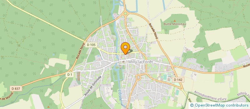 localisation de l'entreprise MONSIEUR LUCAS MENEGATTI  MILLY-LA-FORET