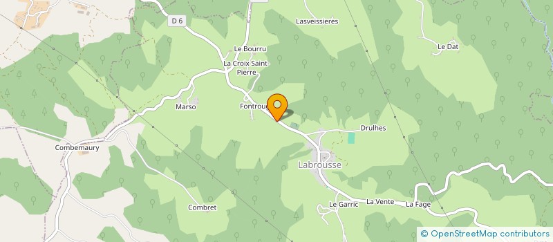 localisation de l'entreprise MONSIEUR LUCAS MERCIER à LABROUSSE