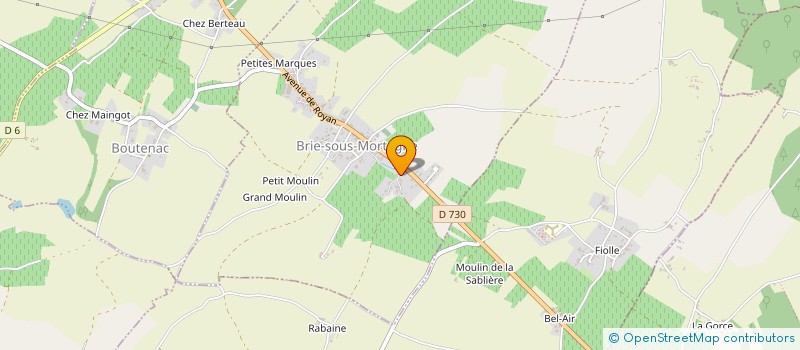 localisation de l'entreprise MONSIEUR LUCAS MEUNIER  BRIE-SOUS-MORTAGNE