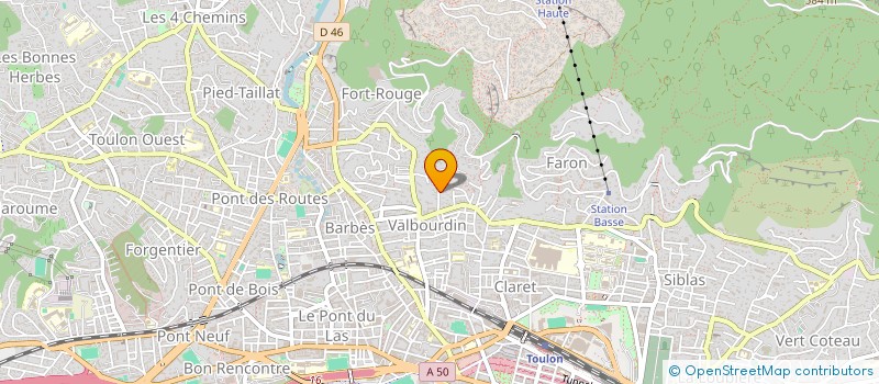 localisation de l'entreprise MONSIEUR LUCAS MICHIELIN  TOULON