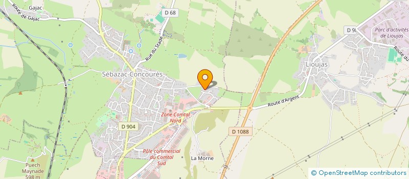 localisation de l'entreprise MONSIEUR LUCAS MIRABEL  SEBAZAC-CONCOURES