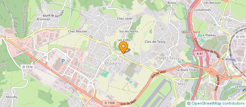 localisation de l'entreprise MONSIEUR LUCAS MOCCI  EPAGNY METZ-TESSY