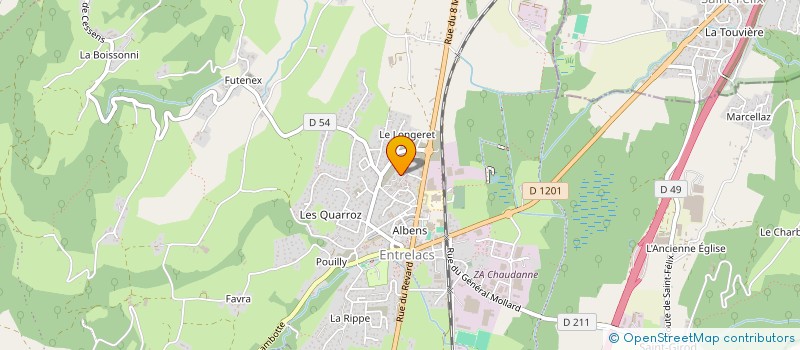 localisation de l'entreprise MONSIEUR LUCAS MONOD  ENTRELACS