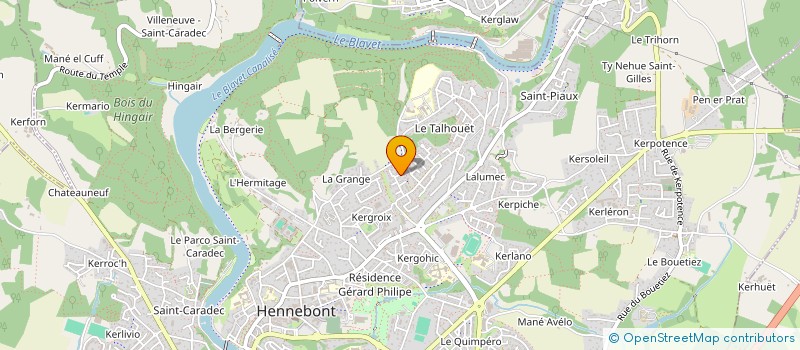 localisation de l'entreprise MONSIEUR LUCAS MONTANARI  HENNEBONT