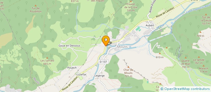 localisation de l'entreprise MONSIEUR LUCAS MORLOT à MOULIS