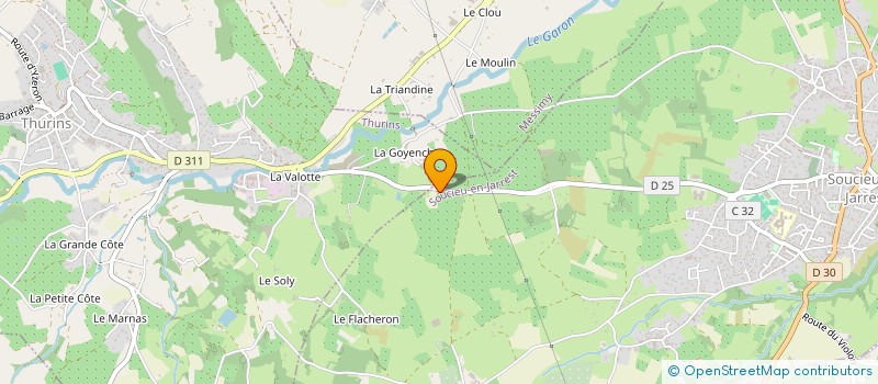localisation de l'entreprise MONSIEUR LUCAS MORRETTON à SOUCIEU-EN-JARREST