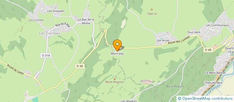 localisation de l'entreprise MONSIEUR LUCAS MOUGIN à MORTEAU