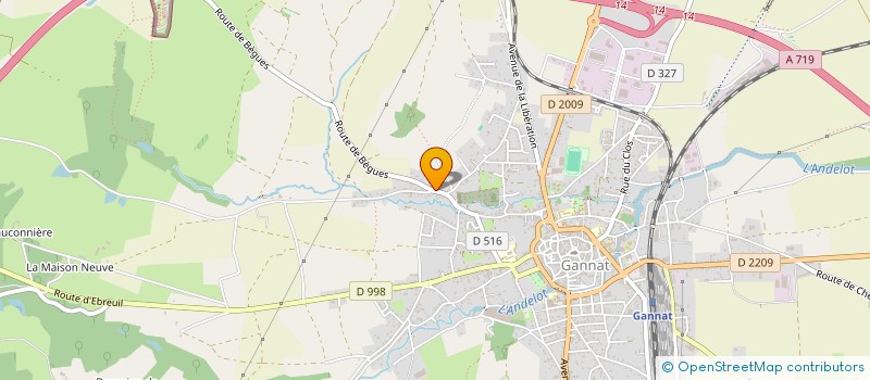 localisation de l'entreprise MONSIEUR LUCAS MOUILLEVOIS  GANNAT