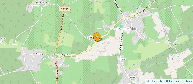 localisation de l'entreprise MONSIEUR LUCAS MOUNIC  MOULIS-EN-MEDOC