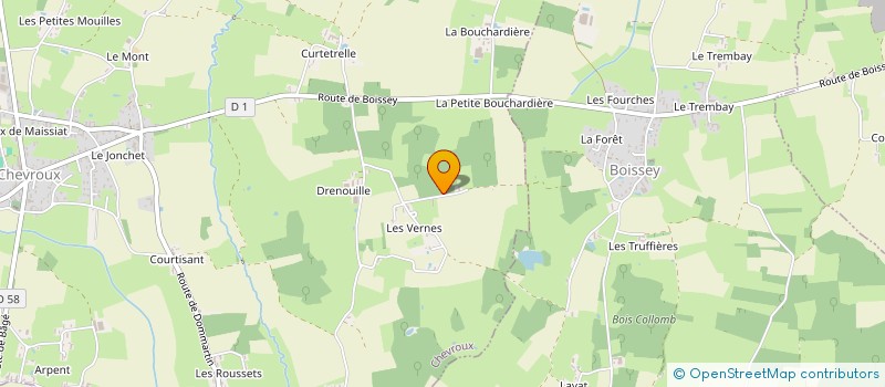 localisation de l'entreprise MONSIEUR LUCAS NICOLAS  CHEVROUX