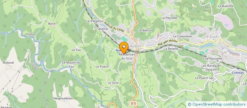 localisation de l'entreprise MONSIEUR LUCAS NOBLET  CRANSAC