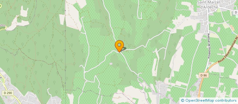 localisation de l'entreprise MONSIEUR LUCAS ORTIS  SAINT-MARCEL-D'ARDECHE