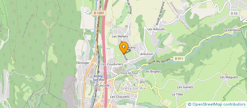 localisation de l'entreprise MONSIEUR LUCAS PASSEMARD KALKBRENNER  GRESY-SUR-AIX