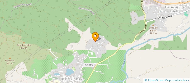 localisation de l'entreprise MONSIEUR LUCAS PEREGO  BESSE-SUR-ISSOLE