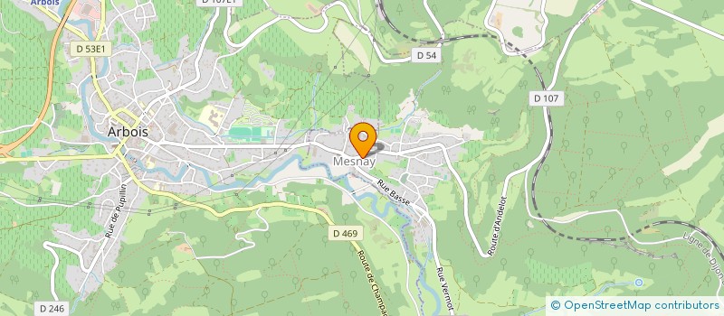 localisation de l'entreprise MONSIEUR LUCAS PESENTI  MESNAY