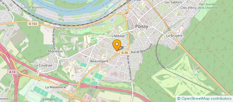 localisation de l'entreprise MONSIEUR LUCAS PINHEIRO EPIFANIO  POISSY