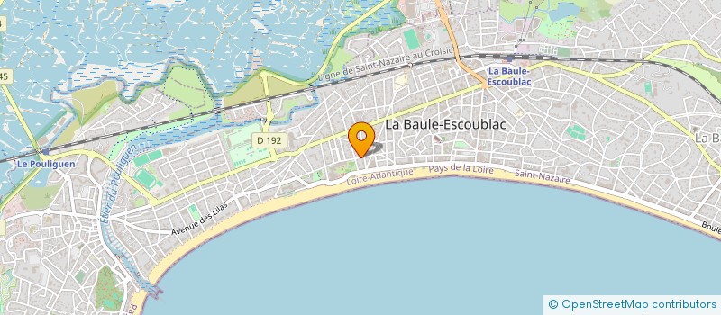 localisation de l'entreprise MONSIEUR LUCAS POIDEVIN à LA BAULE-ESCOUBLAC