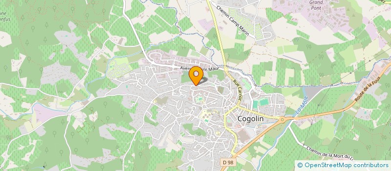 localisation de l'entreprise MONSIEUR LUCAS PRADIE  COGOLIN