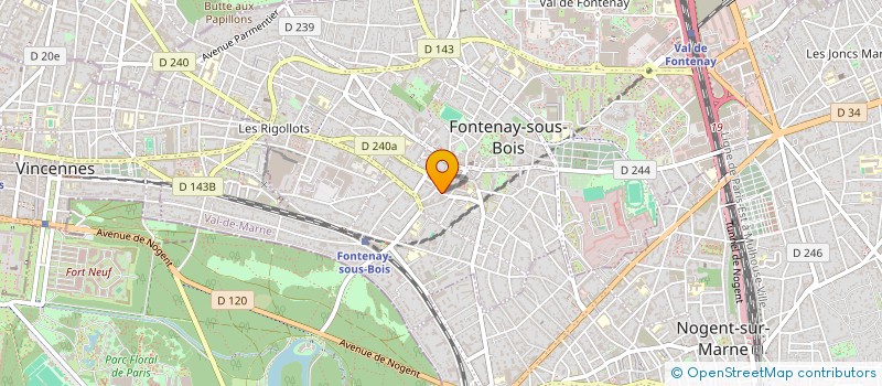 localisation de l'entreprise MONSIEUR LUCAS PRADO à FONTENAY-SOUS-BOIS