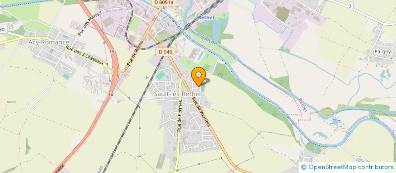 localisation de l'entreprise MONSIEUR LUCAS QUIQUERET  SAULT-LES-RETHEL
