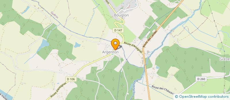 localisation de l'entreprise MONSIEUR LUCAS RABOUIN  ARGENTON