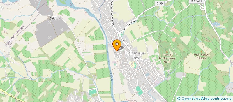 localisation de l'entreprise MONSIEUR LUCAS RAMON  LIGNAN-SUR-ORB