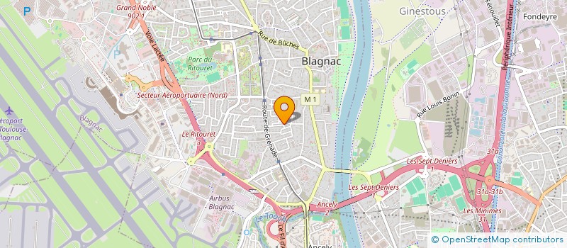 localisation de l'entreprise MONSIEUR LUCAS REILHAN  BLAGNAC