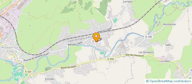 localisation de l'entreprise MONSIEUR LUCAS REINARD à ARPAJON-SUR-CERE