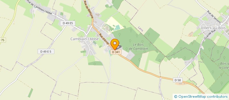 localisation de l'entreprise MONSIEUR LUCAS REMY  CAMBLAIN L'ABBE