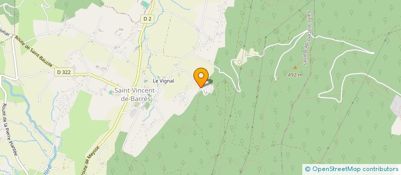 localisation de l'entreprise MONSIEUR LUCAS RIAUD  SAINT-VINCENT-DE-BARRES