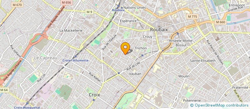 localisation de l'entreprise MONSIEUR LUCAS RICHARD  ROUBAIX