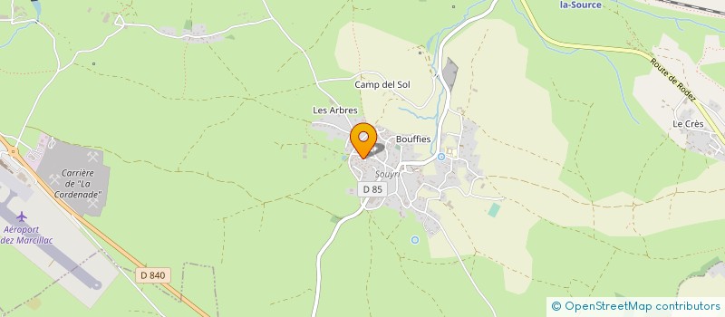 localisation de l'entreprise MONSIEUR LUCAS RIGAL à CLAIRVAUX-D AVEYRON