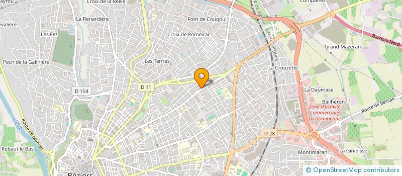 localisation de l'entreprise MONSIEUR LUCAS RIGAUD  BEZIERS