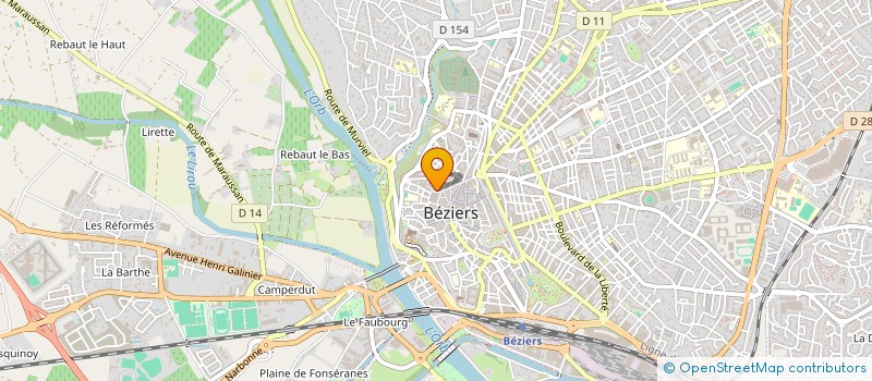 localisation de l'entreprise MONSIEUR LUCAS RITTER à BEZIERS