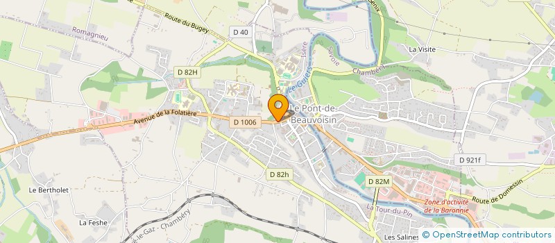 localisation de l'entreprise MONSIEUR LUCAS ROBIN  LE PONT-DE-BEAUVOISIN