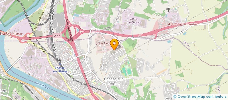 localisation de l'entreprise MONSIEUR LUCAS ROBLES  CHASSE-SUR-RHONE