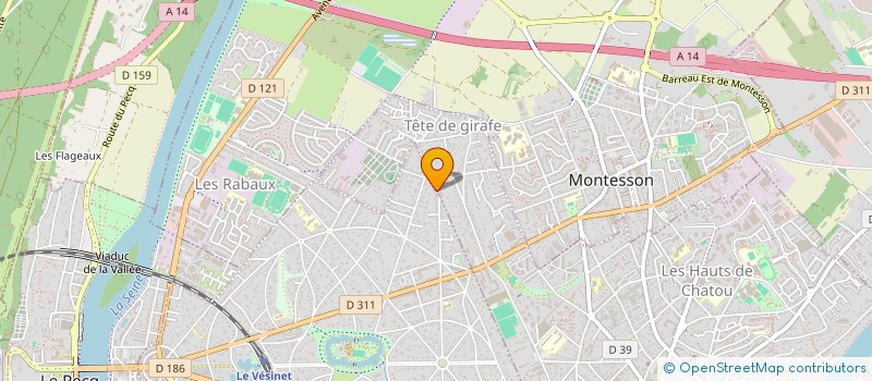 localisation de l'entreprise MONSIEUR LUCAS ROCHE  LE VESINET